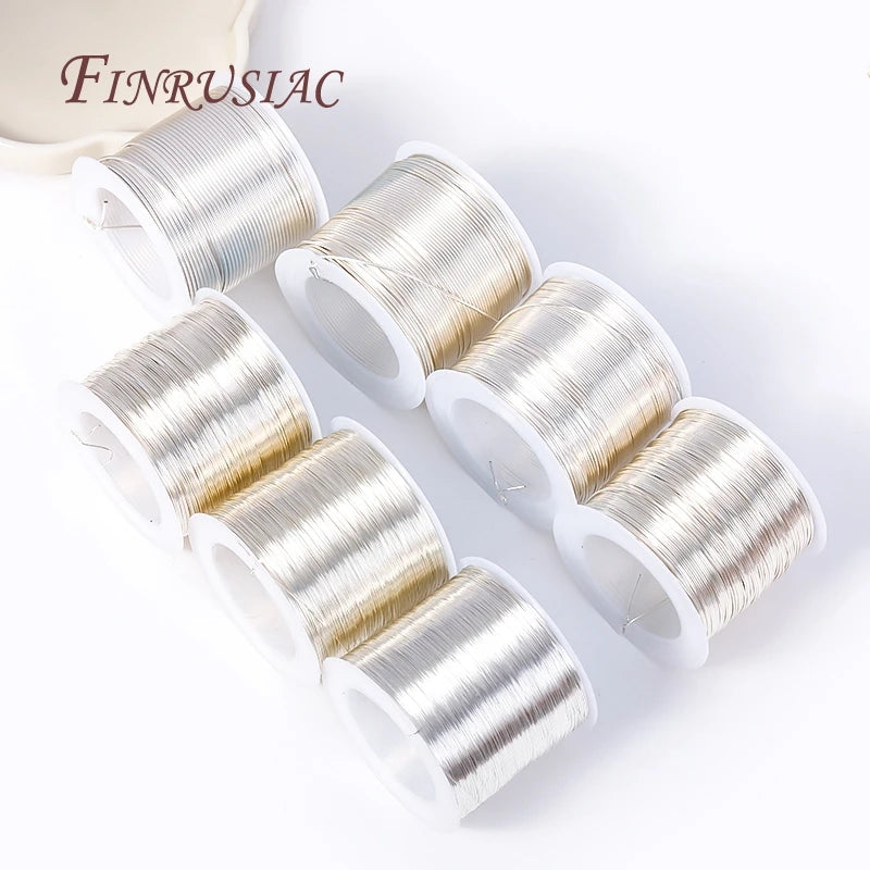 5 Meters 18K Gold Plated Copper Wire DIY Jewelry Making Brass Metal Wire For Handmade Wire Jewelry Crafts