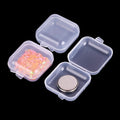5-50pcs Plastic Storage Box Mini PP Square Box Jewelry Fishhook Component Single-compartment Covered Transparent Storage Box