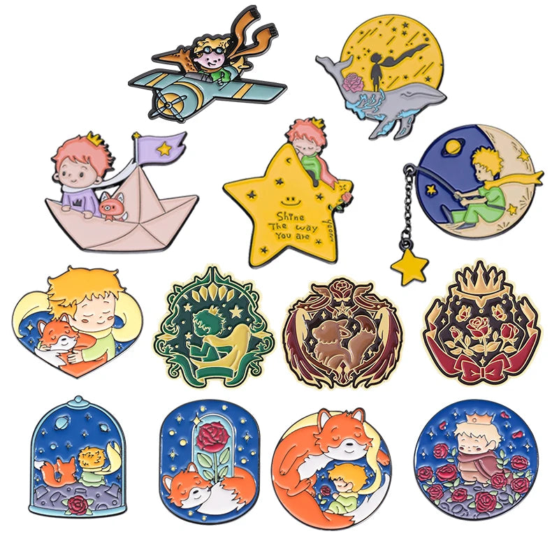 6-23Pcs/Set Humor Comedy Anime Movie Collected Enamel Pins Cartoon Role Red Eared Rabbit Cat Dog Brooch Lapel Badge Jewelry Gift