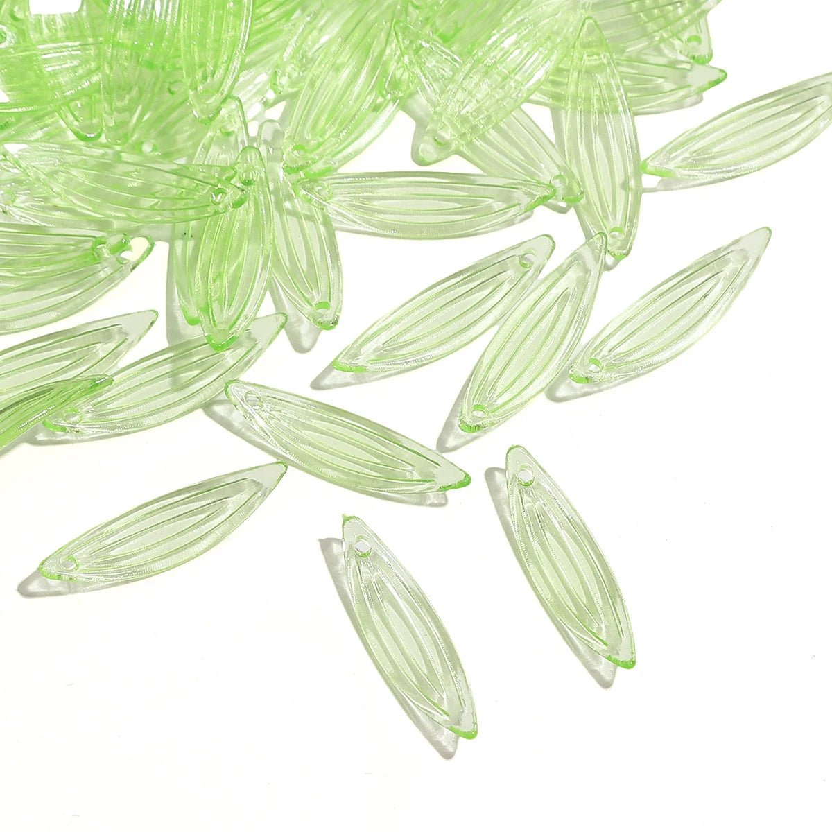 10/50Pcs Acrylic Mini Tree Leaf Beads Unique Loose Beads Handmade DIY Making Jewelry Earrings Necklace Accessories Materials