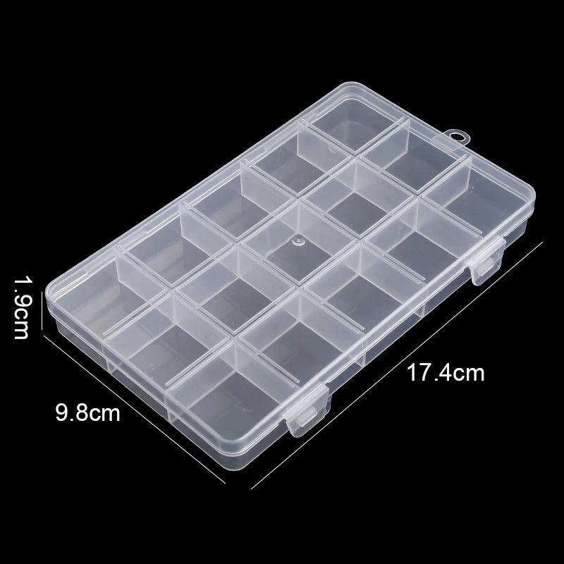 2026Transparent Storage Container Jewelry Box Clear Plastic Organizer Box Empty Earring Storage Organizer Display Case for Beads
