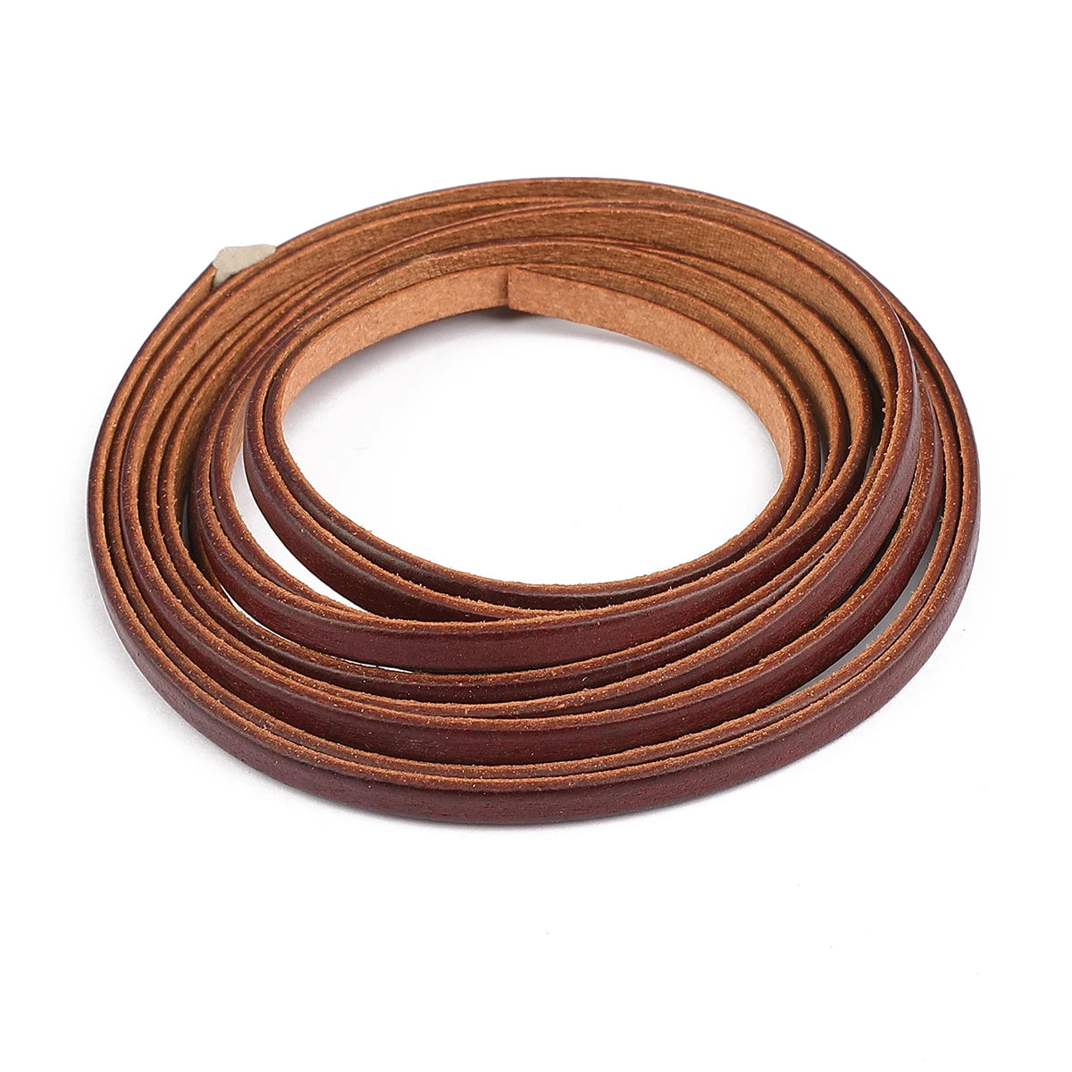 2m Vintage Cowhide Leather Cord Strip Round/Flat Rope String DIY Bracelet Necklace Braided Craft Jewelry Making Accessories
