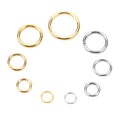100pcs PVD Never Fade Stainless Steel Open Jump Rings 4 5 6 8 10 mm Split Rings Connectors For Necklace Bracelet Jewelry Making
