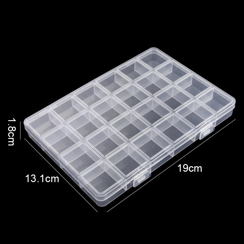 2026Transparent Storage Container Jewelry Box Clear Plastic Organizer Box Empty Earring Storage Organizer Display Case for Beads