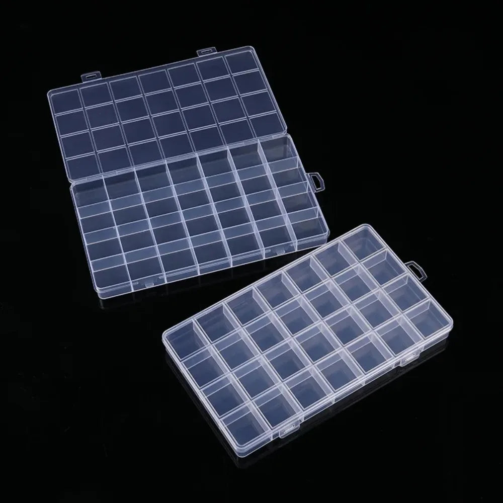 2026Transparent Storage Container Jewelry Box Clear Plastic Organizer Box Empty Earring Storage Organizer Display Case for Beads