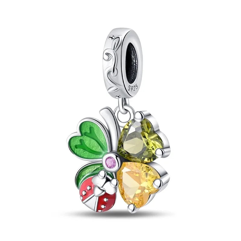 Silver Plated Cute Animals Charms Pendant Lovely Penguin Avocado Dangle Charm Beads Fit Bangle Bracelet Necklace Women Jewelry