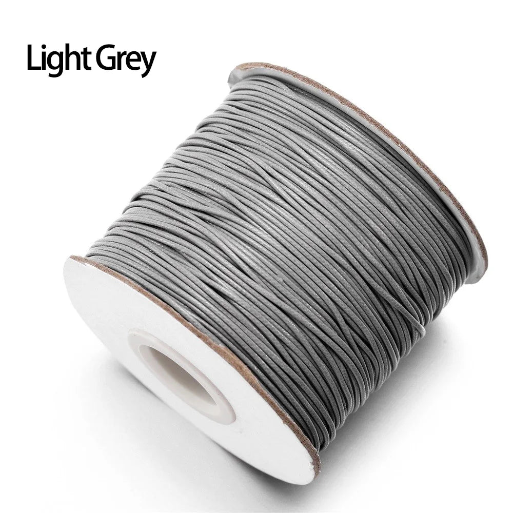 10m/lot Korean Waxed Cotton Cord Waxed Thread Cord String Strap Necklace Rope Bead For DIY Bracelet For Jewelry Making  Findings