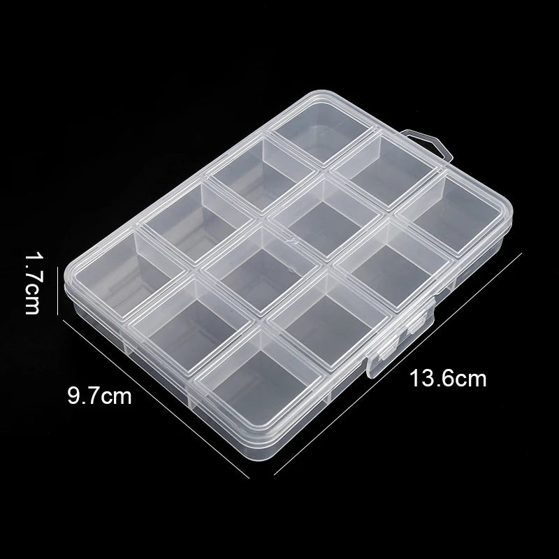 2026Transparent Storage Container Jewelry Box Clear Plastic Organizer Box Empty Earring Storage Organizer Display Case for Beads