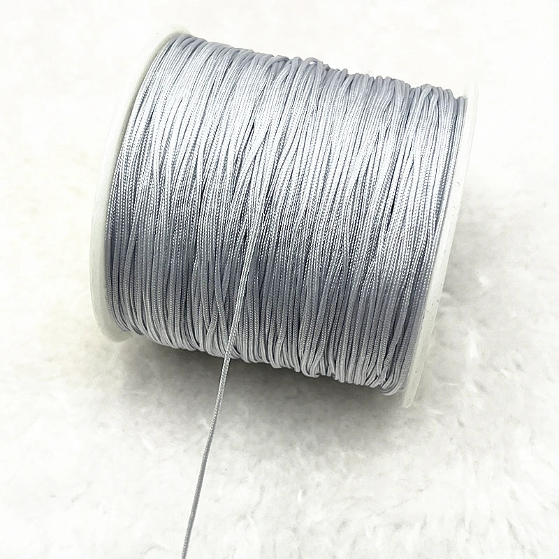 NEW 0.4/0.8/1.0/1.5mm Nylon Cord Thread Chinese Knot Macrame Cord Bracelet Braided String DIY Tassels Beading Shamballa Thread