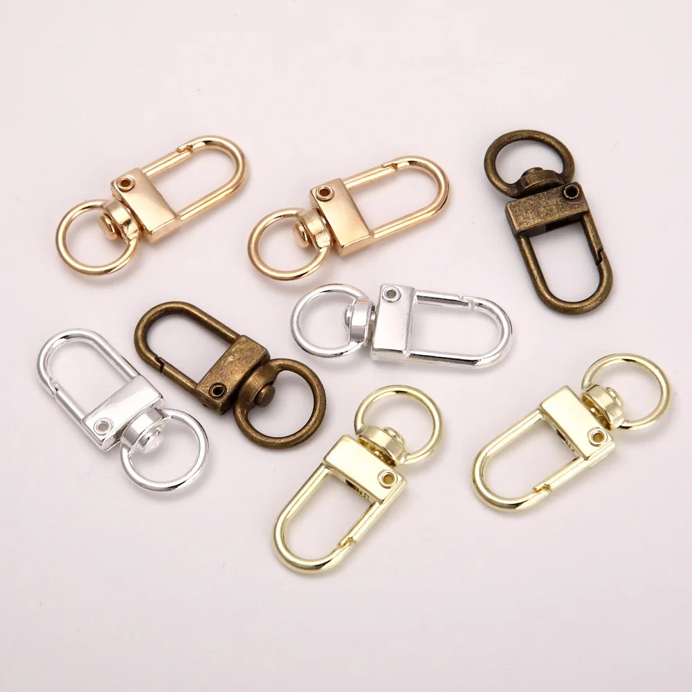 10pcs/lot Colorful Lobster Clasp Hooks Gold Color Silver Plated DIY Jewelry Making Findings for Keychain Neckalce Bracelet
