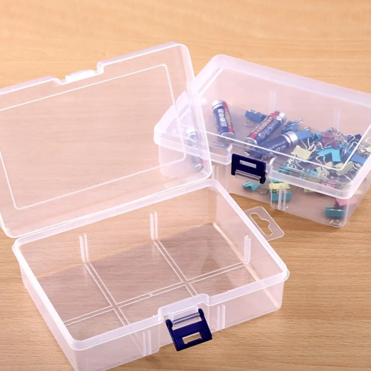 Transparent Plastic Storage Boxes For Jewelry Hardware Accessories Small Items DIY Crafts Cosmetics