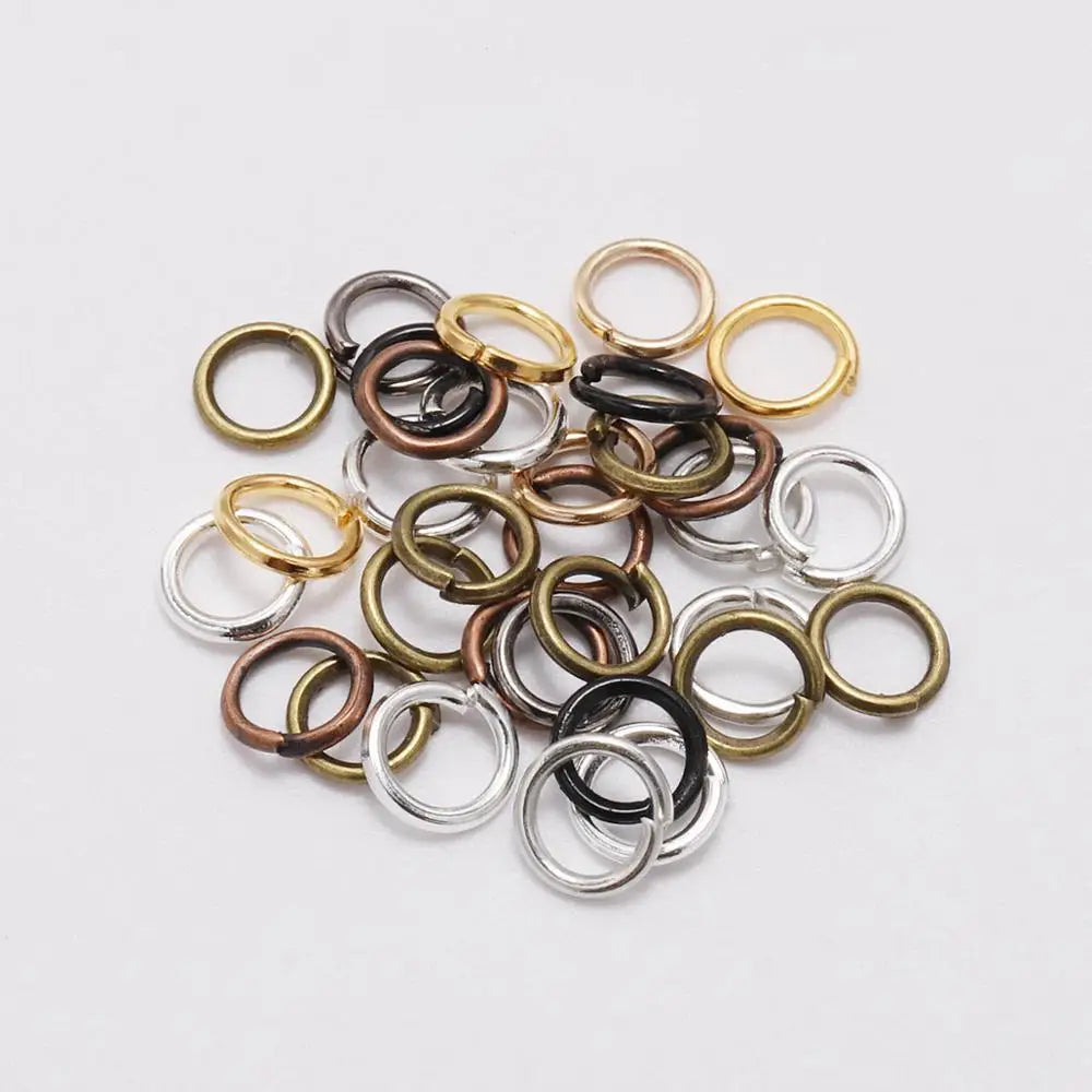 200pcs/lot 4-8 mm Jump Rings Split Rings Connectors For Diy Jewelry Finding Making Accessories Wholesale Supplies