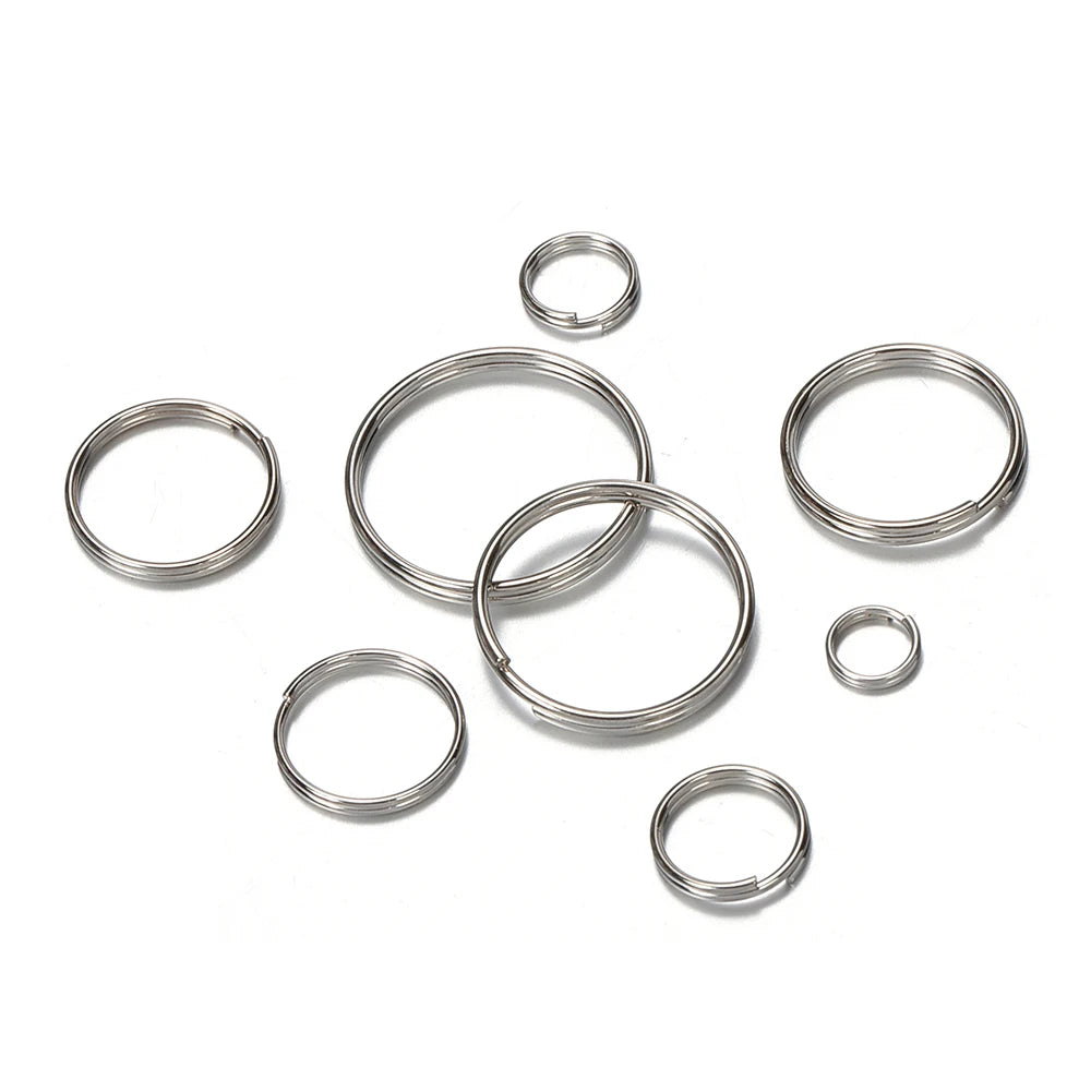 50pcs Key Ring Connector for DIY Keychain Making Findings