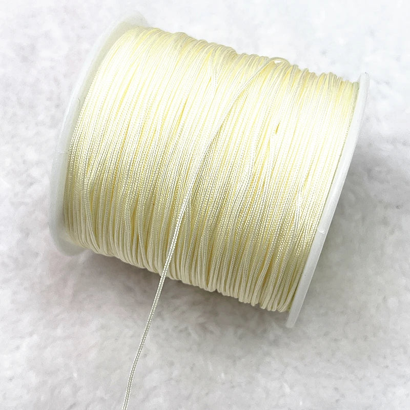NEW 0.4/0.8/1.0/1.5mm Nylon Cord Thread Chinese Knot Macrame Cord Bracelet Braided String DIY Tassels Beading Shamballa Thread