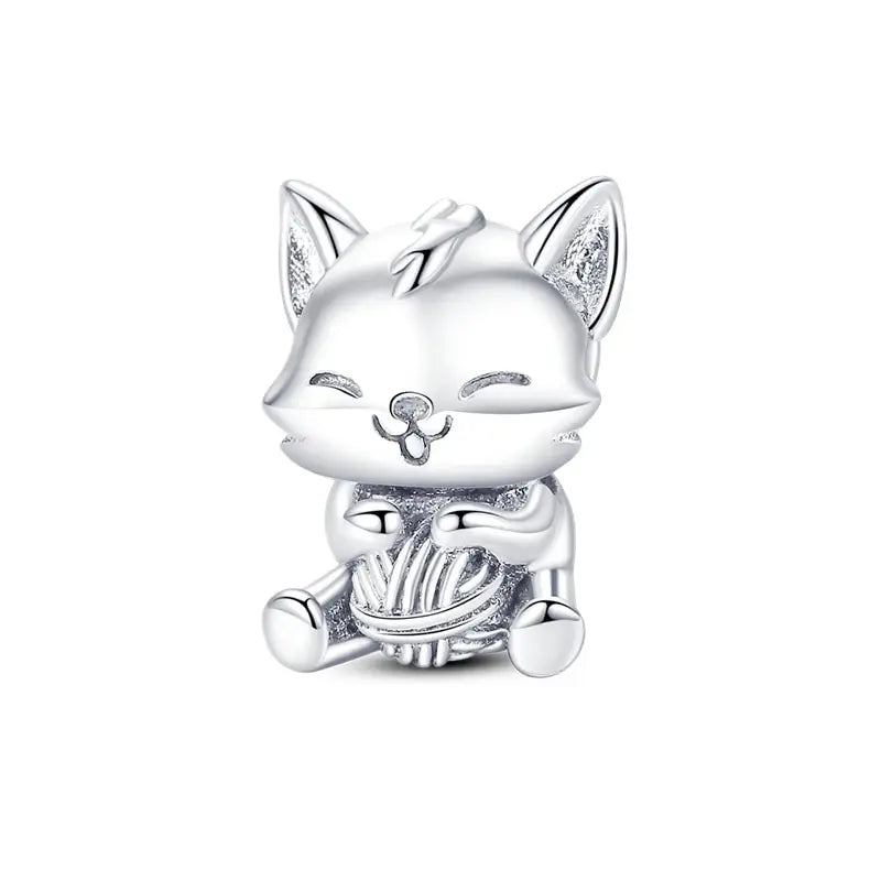 New 925 Sterling Silver Charm Beads Dog Cat Pets Pendant Fit Original Bracelet Necklace DIY Charm Jewelry Making