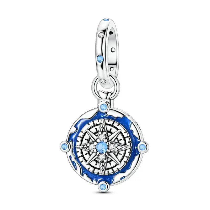 New 925 Sterling Silver Charms Beads Pendants Colorful Tree of Life Cosmic Starry Sky Charms For Women Bracelet DIY Jewelry Gift