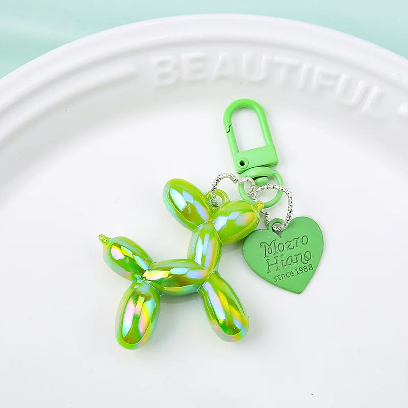 Jelly Cute Jelly Balloon Dog Keychain Pendant Cartoon Dog Chain Keychain - Lovely accessory jewelry gift for unisex keys