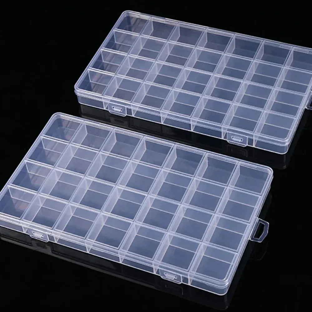 2026Transparent Storage Container Jewelry Box Clear Plastic Organizer Box Empty Earring Storage Organizer Display Case for Beads