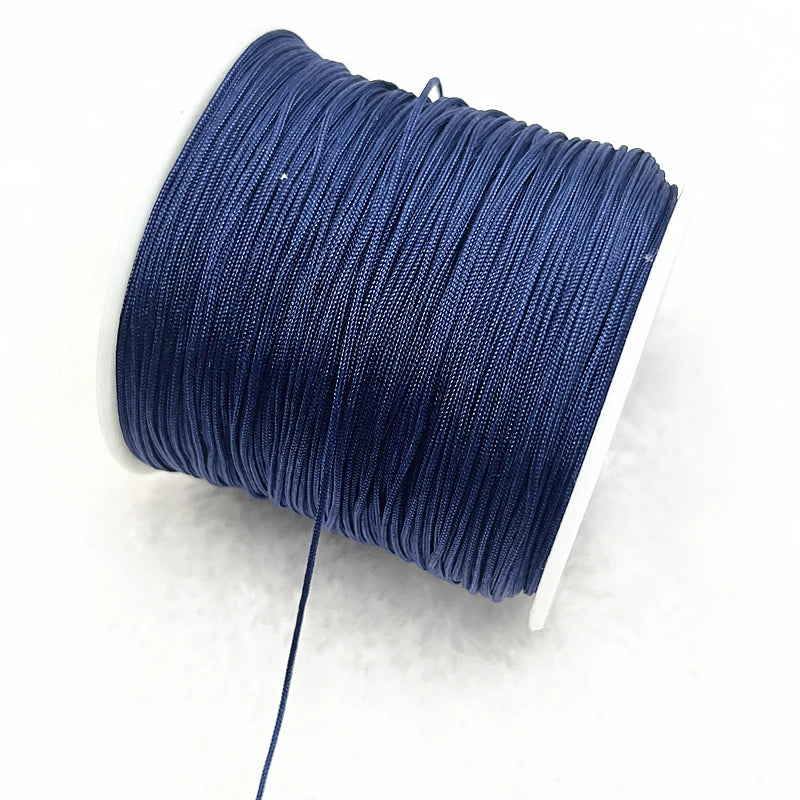 NEW 0.4/0.8/1.0/1.5mm Nylon Cord Thread Chinese Knot Macrame Cord Bracelet Braided String DIY Tassels Beading Shamballa Thread
