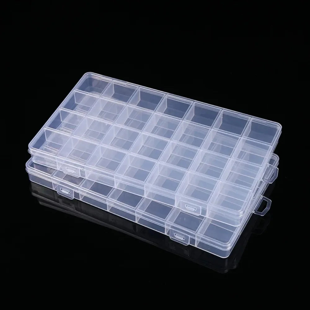 2026Transparent Storage Container Jewelry Box Clear Plastic Organizer Box Empty Earring Storage Organizer Display Case for Beads