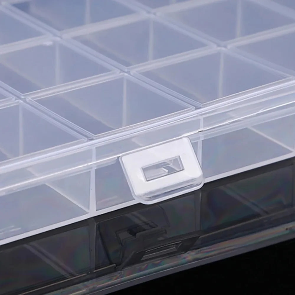 2026Transparent Storage Container Jewelry Box Clear Plastic Organizer Box Empty Earring Storage Organizer Display Case for Beads