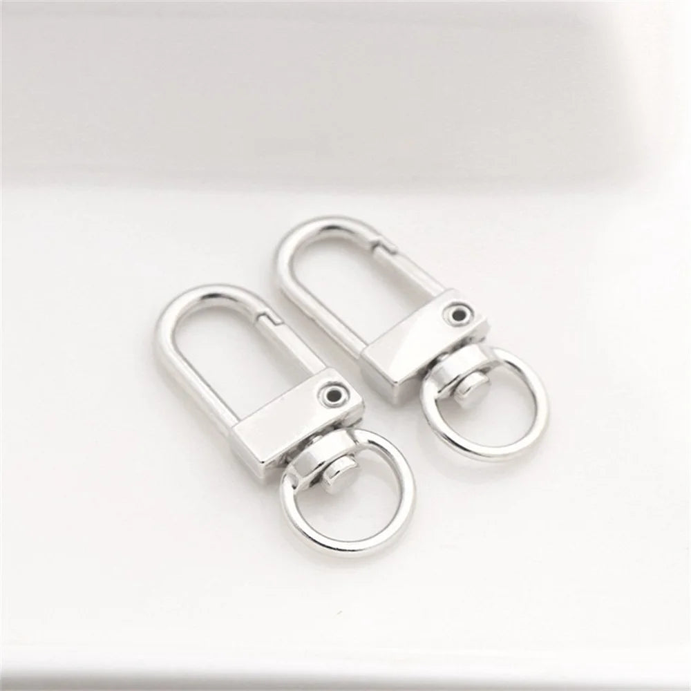 10pcs/lot Colorful Lobster Clasp Hooks Gold Color Silver Plated DIY Jewelry Making Findings for Keychain Neckalce Bracelet