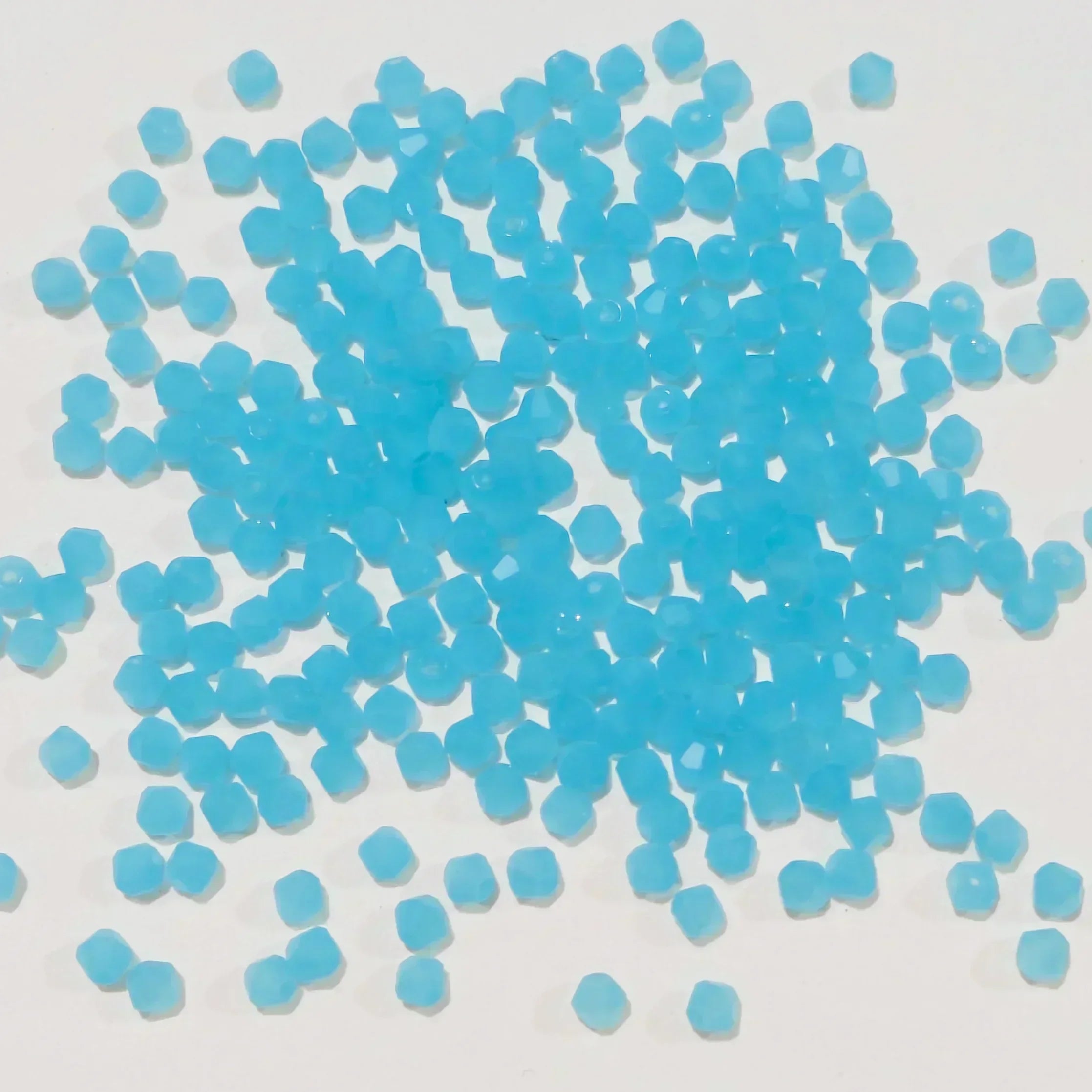 100PCS 4MM Shiny Faceted Austria Crystal Beads Bicone Beads Loose Spacer Beads for Jewelry Making DIY Bracelet Necklace Pendant