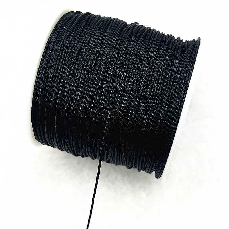 NEW 0.4/0.8/1.0/1.5mm Nylon Cord Thread Chinese Knot Macrame Cord Bracelet Braided String DIY Tassels Beading Shamballa Thread