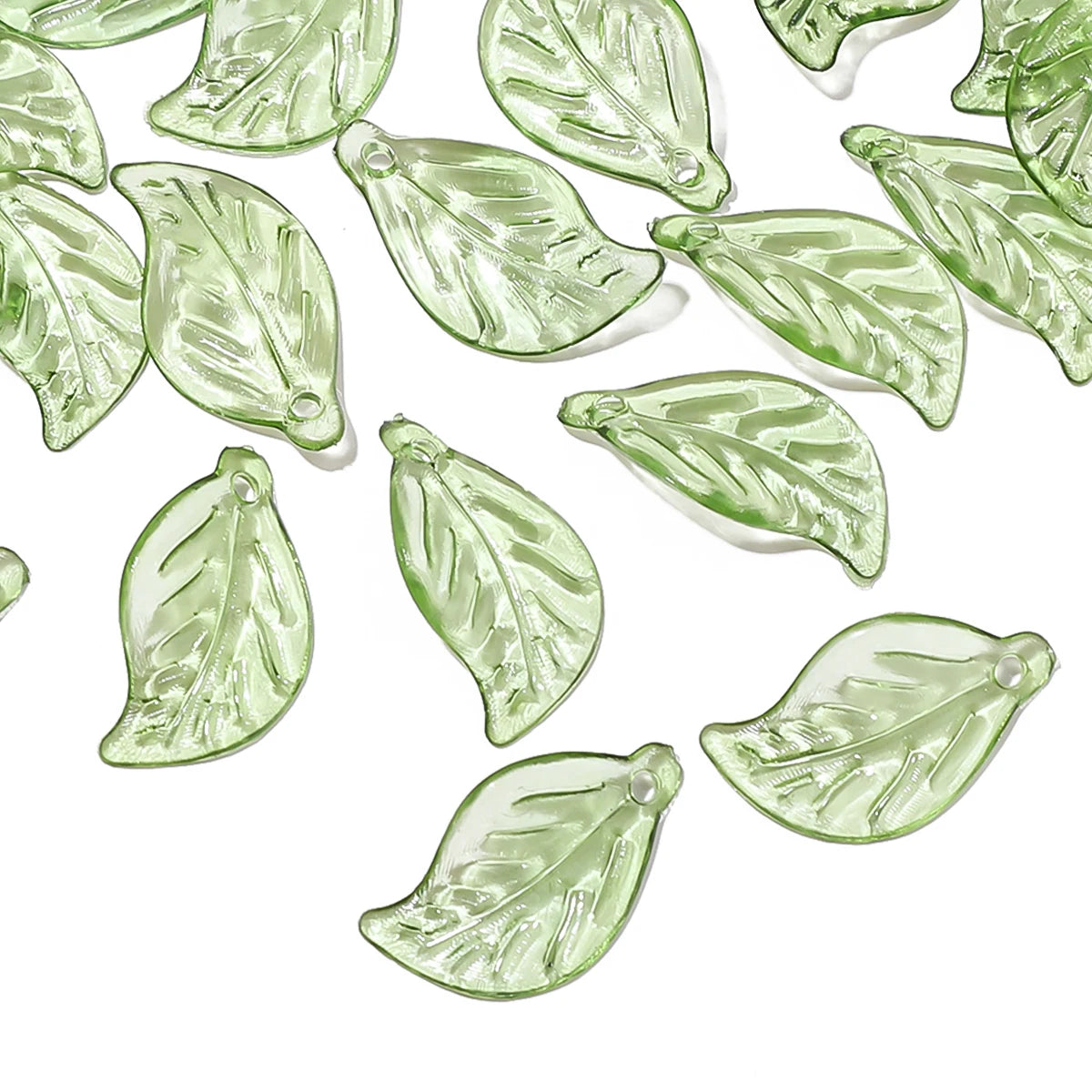 10/50Pcs Acrylic Mini Tree Leaf Beads Unique Loose Beads Handmade DIY Making Jewelry Earrings Necklace Accessories Materials