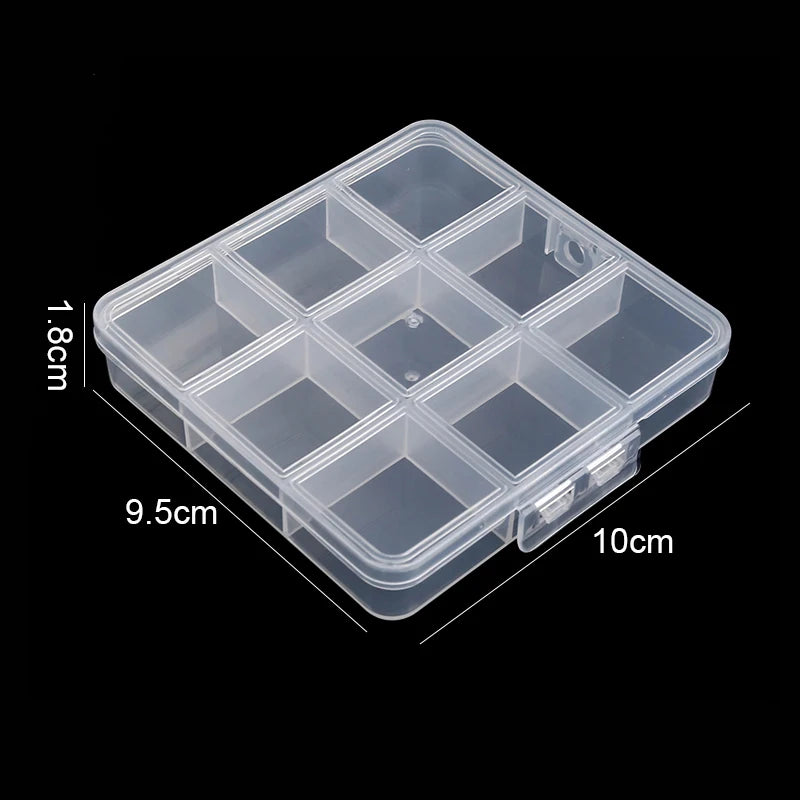2026Transparent Storage Container Jewelry Box Clear Plastic Organizer Box Empty Earring Storage Organizer Display Case for Beads