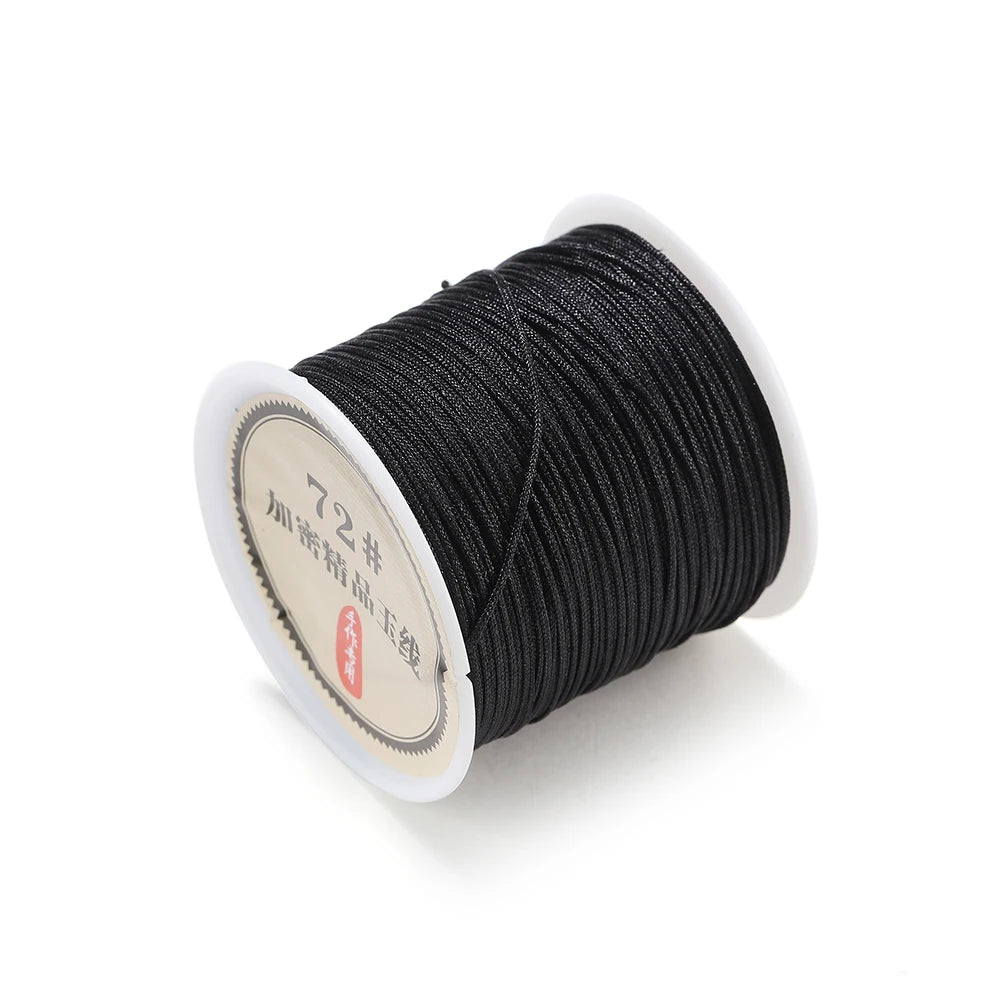 50M/roll 0.8mm Nylon Thread Cord Chinese Knot Cord Bracelet Braided String For DIY Tassels Beading String Jewelry Making