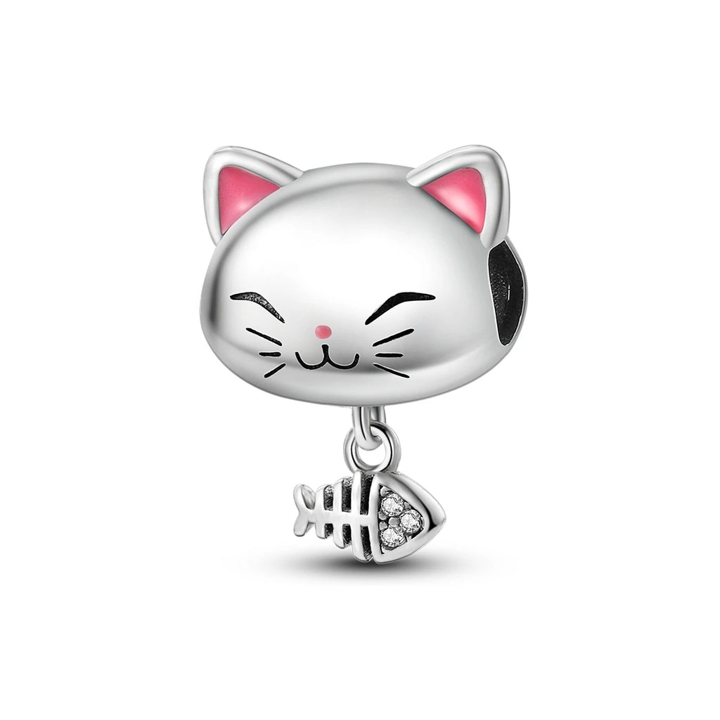 Silver Plated Cute Animals Charms Pendant Lovely Penguin Avocado Dangle Charm Beads Fit Bangle Bracelet Necklace Women Jewelry