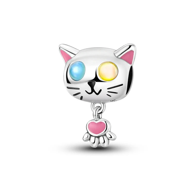 Silver Plated Cute Animals Charms Pendant Lovely Penguin Avocado Dangle Charm Beads Fit Bangle Bracelet Necklace Women Jewelry