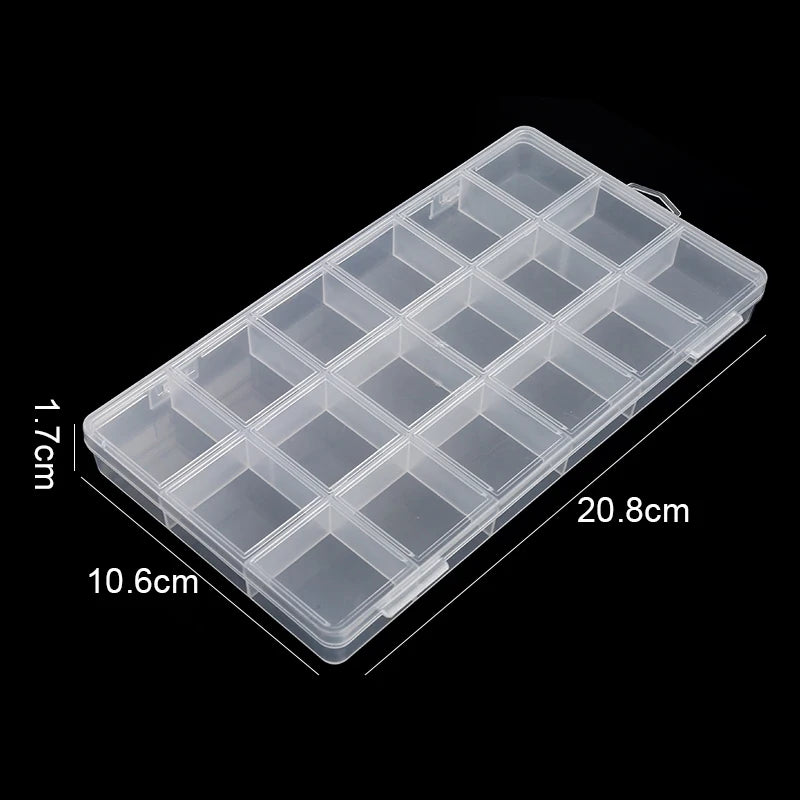 2026Transparent Storage Container Jewelry Box Clear Plastic Organizer Box Empty Earring Storage Organizer Display Case for Beads