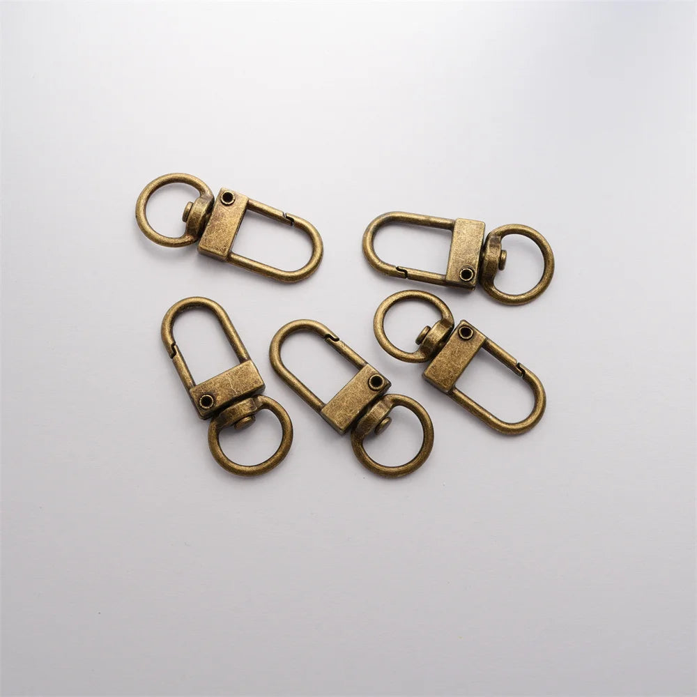 10pcs/lot Colorful Lobster Clasp Hooks Gold Color Silver Plated DIY Jewelry Making Findings for Keychain Neckalce Bracelet