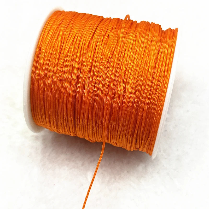 NEW 0.4/0.8/1.0/1.5mm Nylon Cord Thread Chinese Knot Macrame Cord Bracelet Braided String DIY Tassels Beading Shamballa Thread