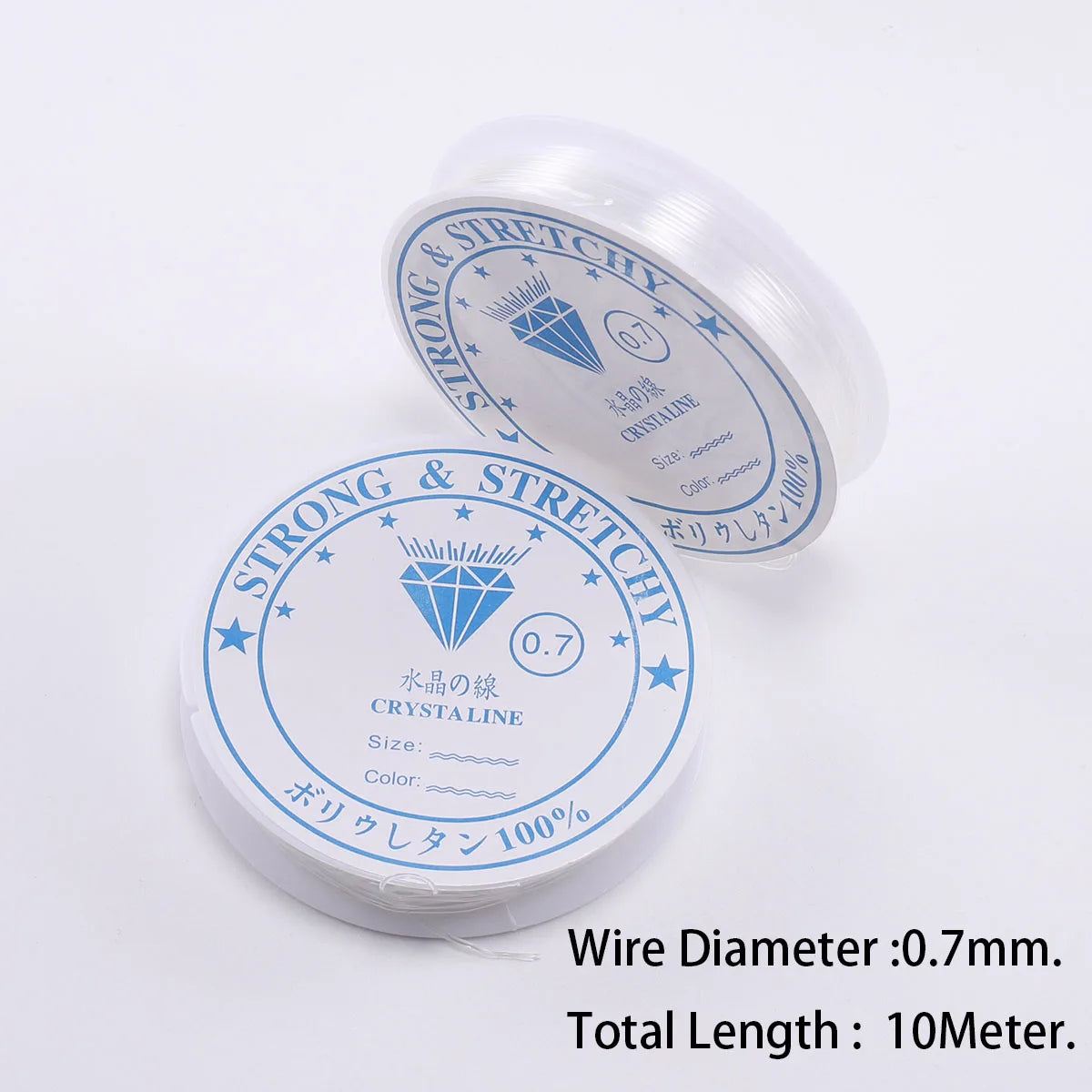 0.4/0.5/0.6/0.7/0.8/1mm Transparent Elastic Rope Round Crystal Line Rubber Cord For Jewelry Making Supplies DIY Beading Bracelet