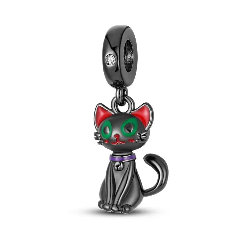 New 925 Sterling Silver Charm Beads Dog Cat Pets Pendant Fit Original Bracelet Necklace DIY Charm Jewelry Making
