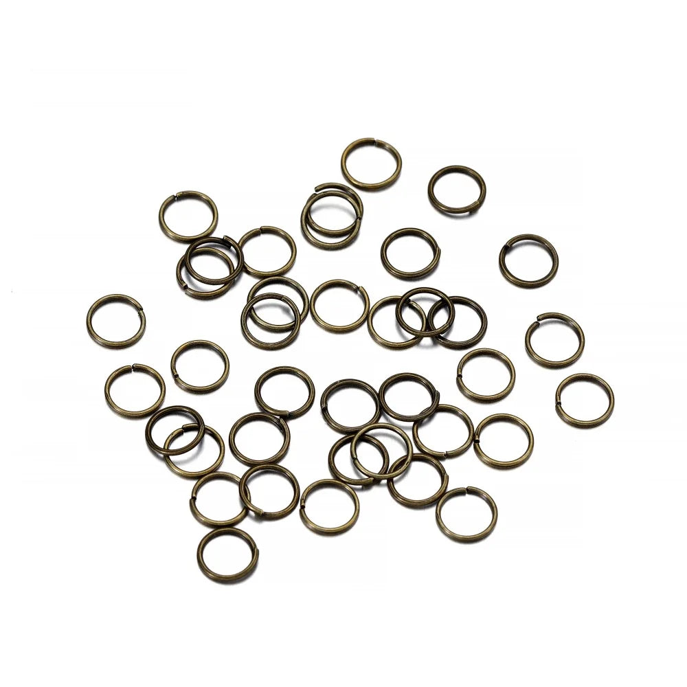 50-200pcs/lot 3-20 mm Jump Rings Split Rings Connectors For Diy Jewelry Finding Making Accessories Wholesale Supplies