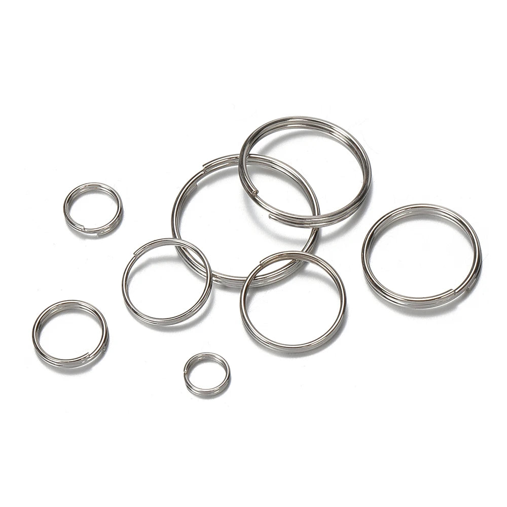 50pcs Key Ring Connector for DIY Keychain Making Findings