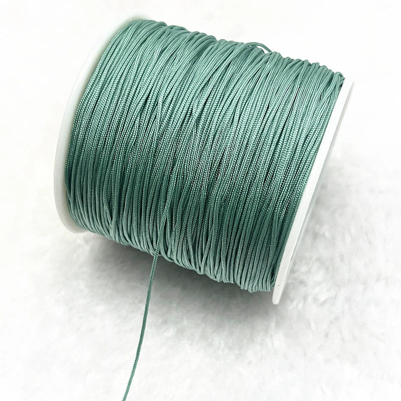 NEW 0.4/0.8/1.0/1.5mm Nylon Cord Thread Chinese Knot Macrame Cord Bracelet Braided String DIY Tassels Beading Shamballa Thread