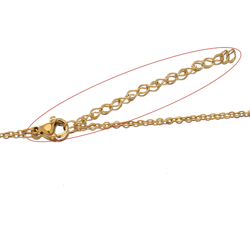 Stainless Steel Extension Chains with Extended Tail Lobster Clasps for DIY Jewelry Making Bracelet & Necklace Connectors