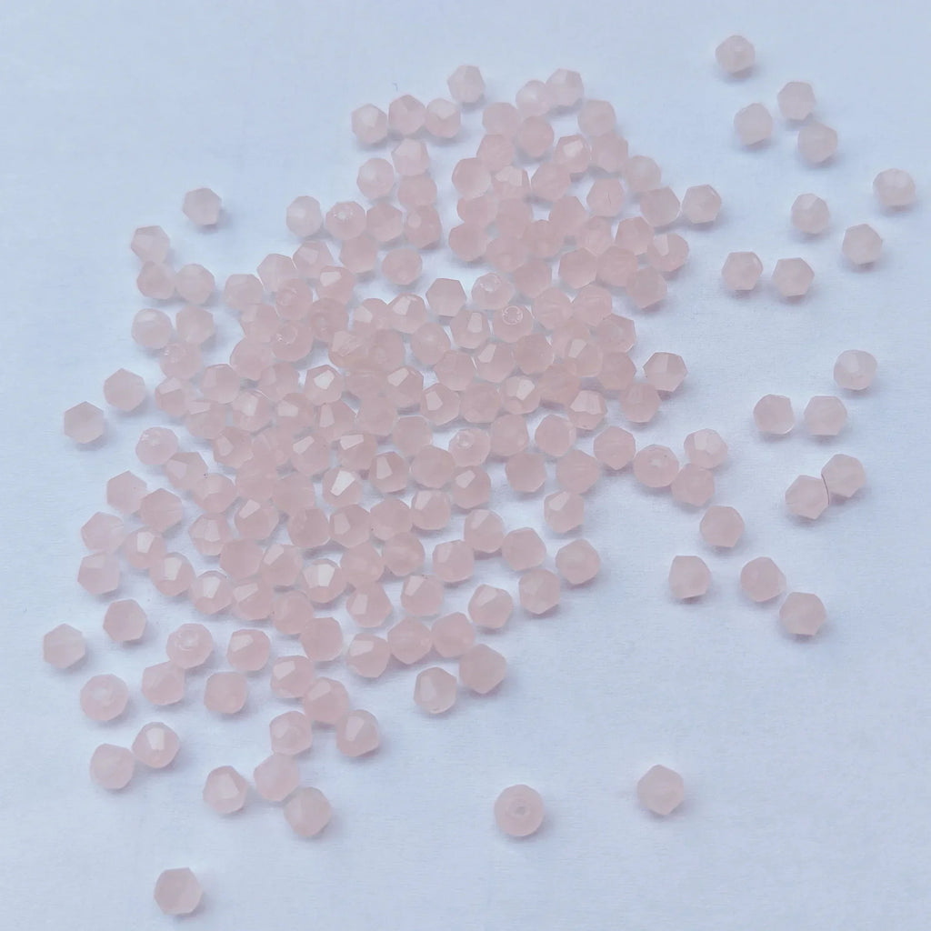 100PCS 4MM Shiny Faceted Austria Crystal Beads Bicone Beads Loose Spacer Beads for Jewelry Making DIY Bracelet Necklace Pendant