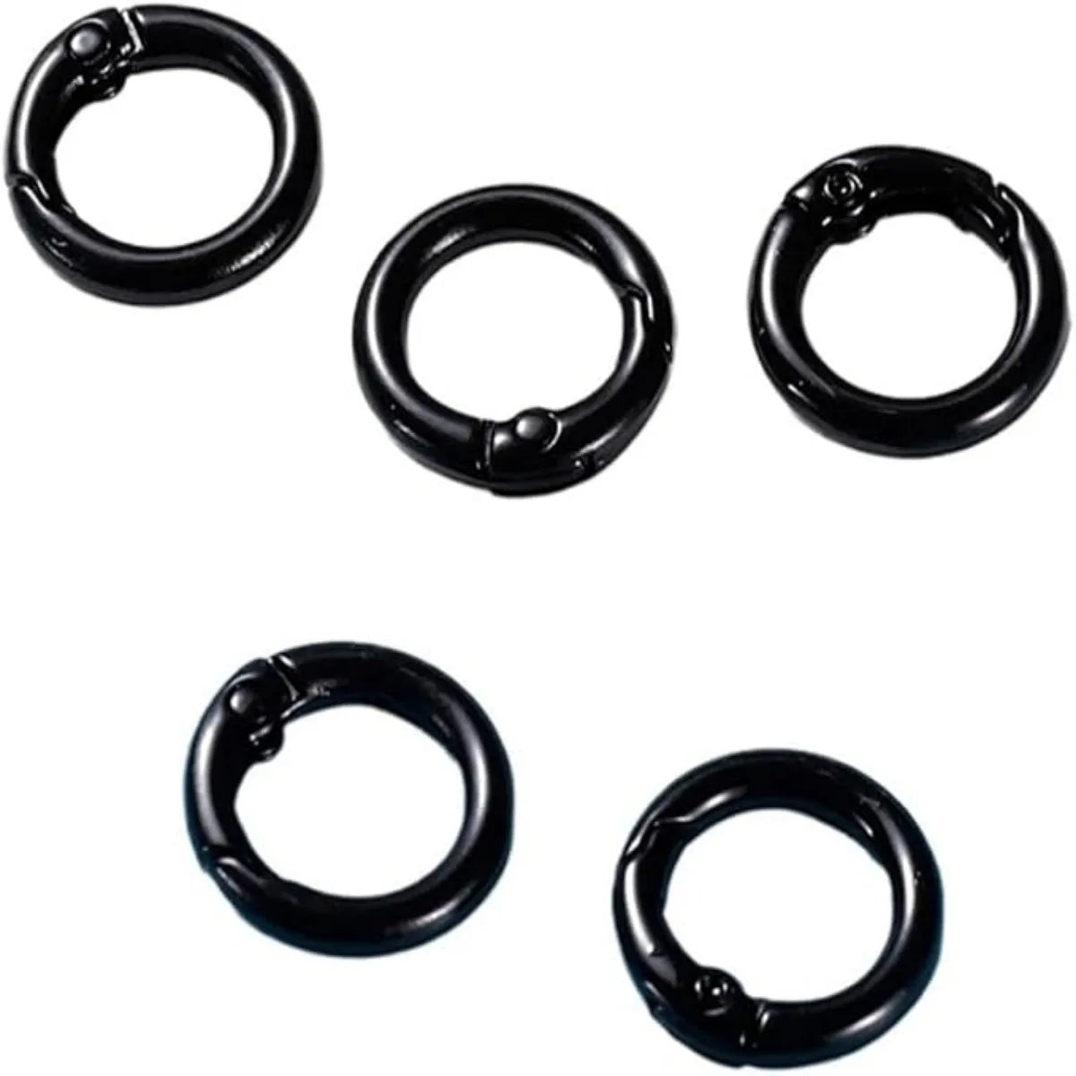 5Pcs/Lot 21 Colors Metal O Ring Spring Clasp Openable Round Carabiner Keychain Clips Hook Dog Chain DIY Jewelry Buckle Connector