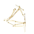 50Pcs 0.6mm Stainless Steel Water Gold Plated Head Pins DIY Earrings Finding for Handmade Craft Beads Jewelry Making Accessories