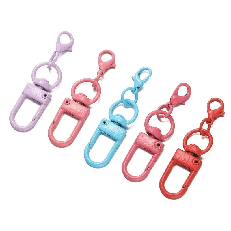 10pcs/Lot Colorful Metal Lobster Clasp Hooks – Keychain & Jewelry Making Supplies, DIY Necklace/Bracelet Accessories