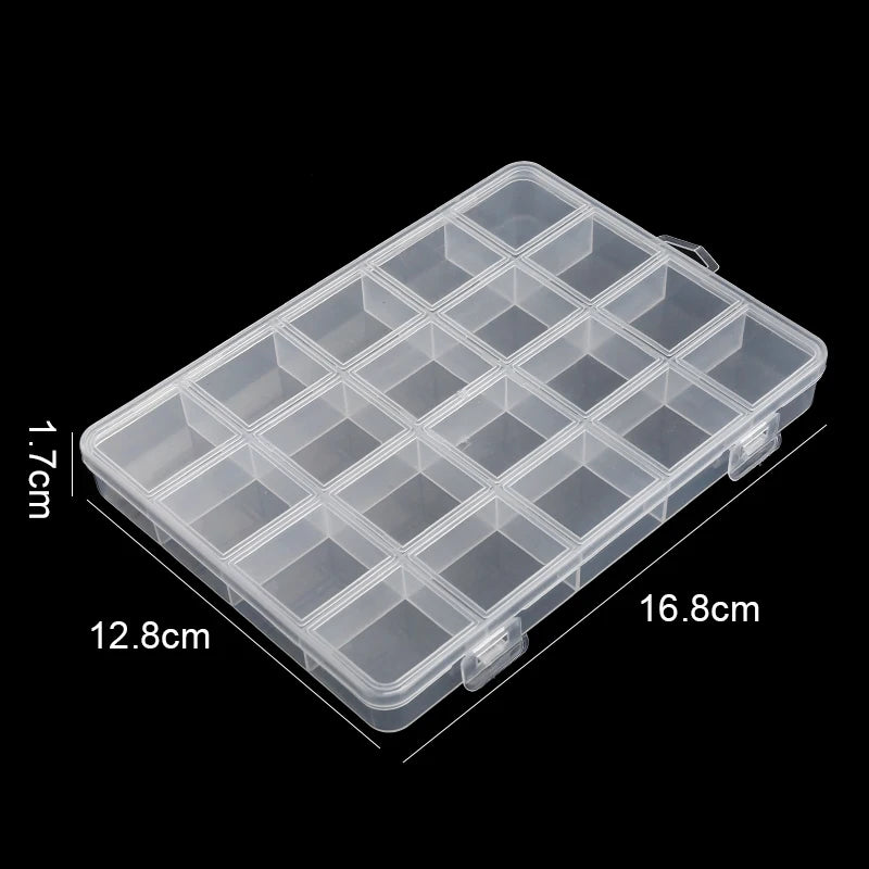 2026Transparent Storage Container Jewelry Box Clear Plastic Organizer Box Empty Earring Storage Organizer Display Case for Beads