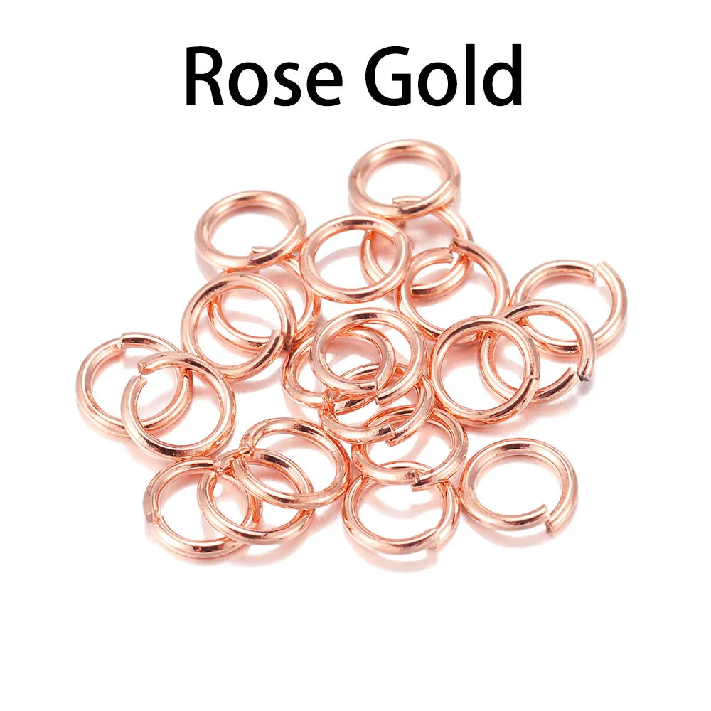 200pcs/lot 4-8 mm Jump Rings Split Rings Connectors For Diy Jewelry Finding Making Accessories Wholesale Supplies