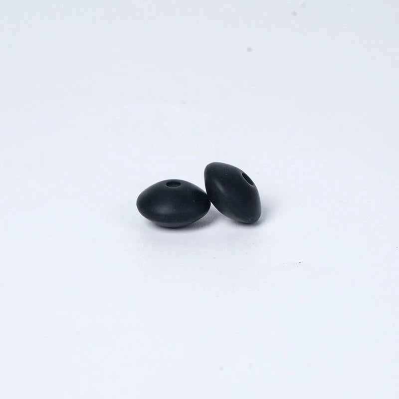 100/50/20Pcs 12mm Siilcone Beads Lentil Loose Spaced Bead for Jewelry Making DIY Beaded Bracelets Necklace Keychain Accessories
