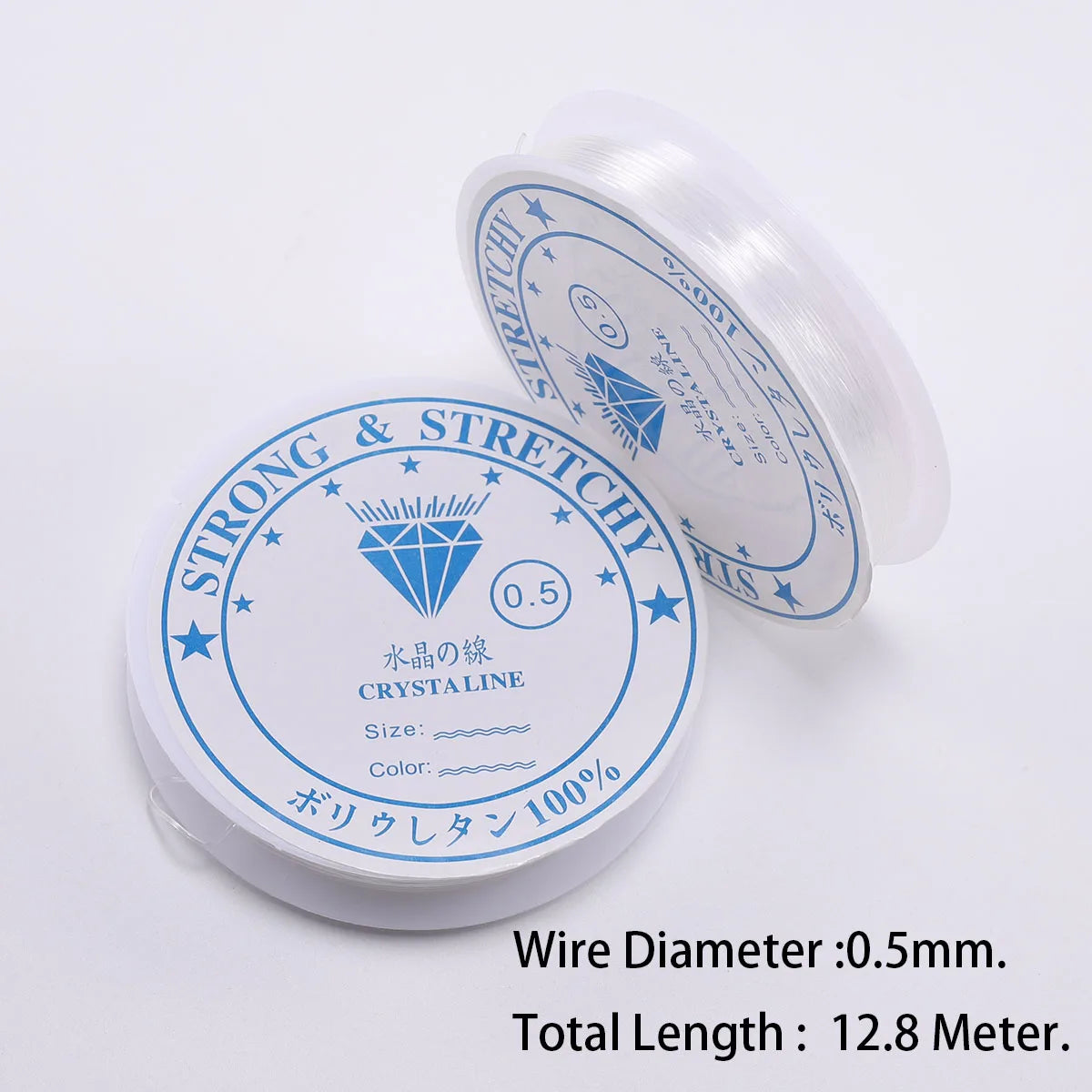 0.4/0.5/0.6/0.7/0.8/1mm Transparent Elastic Rope Round Crystal Line Rubber Cord For Jewelry Making Supplies DIY Beading Bracelet